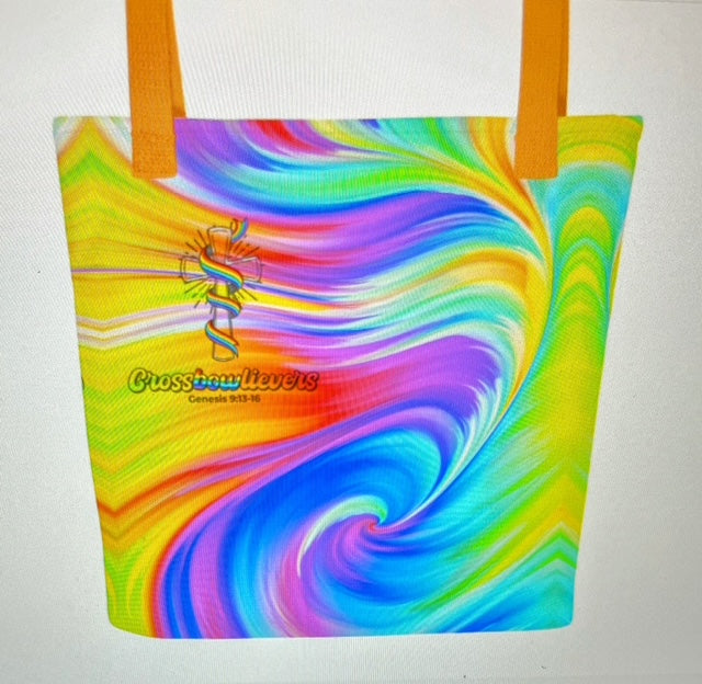 Women's Color Burst Rainbow Tote