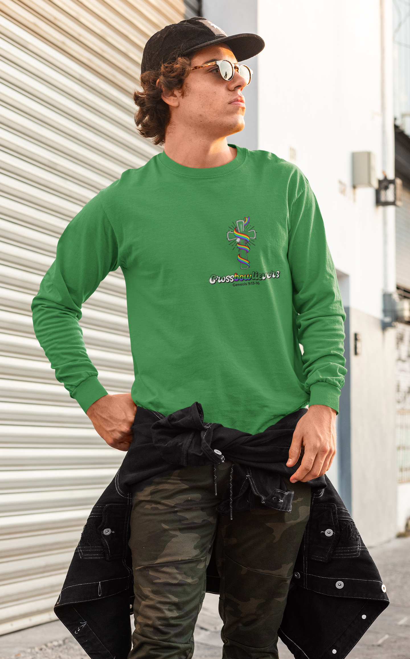 Men's Crossbowlievers Long Sleeve T-Shirt